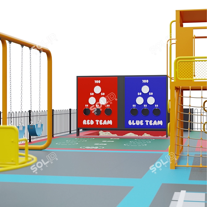 Versatile Kids Playground: 3900x3900mm 3D model image 5