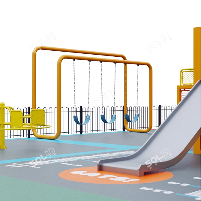 Versatile Kids Playground: 3900x3900mm 3D model image 6