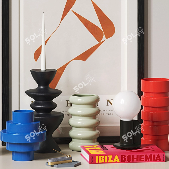 Modern Decor Set 11 Models 3D model image 6