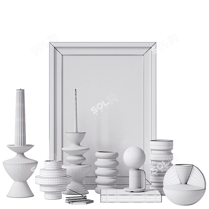 Modern Decor Set 11 Models 3D model image 9