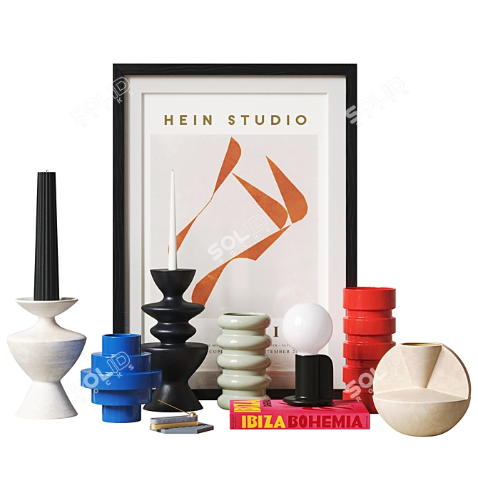 Modern Decor Set 11 Models 3D model image 10