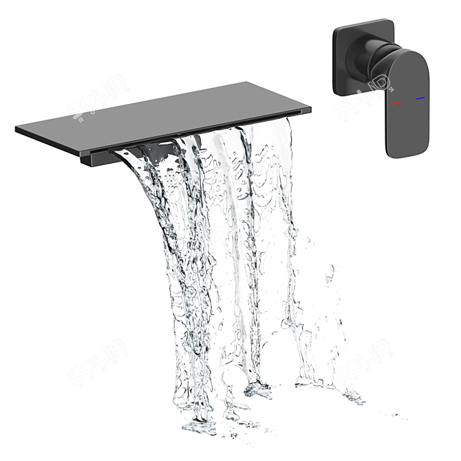  Bathroom Wall Mount Faucet 3D model image 4