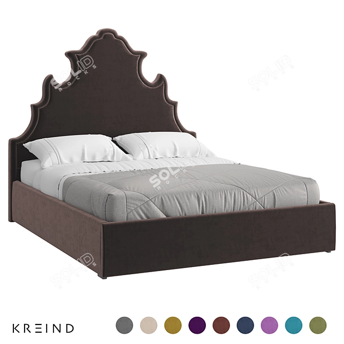 Vary Bed Collection K69 3D model image 1