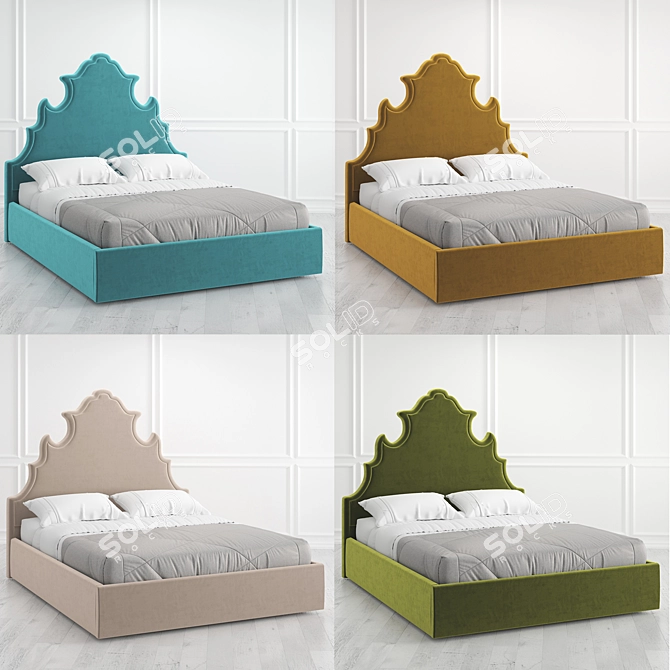 Vary Bed Collection K69 3D model image 2