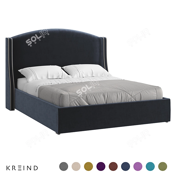 Vary Bed Collection Microweave Platform 3D model image 1