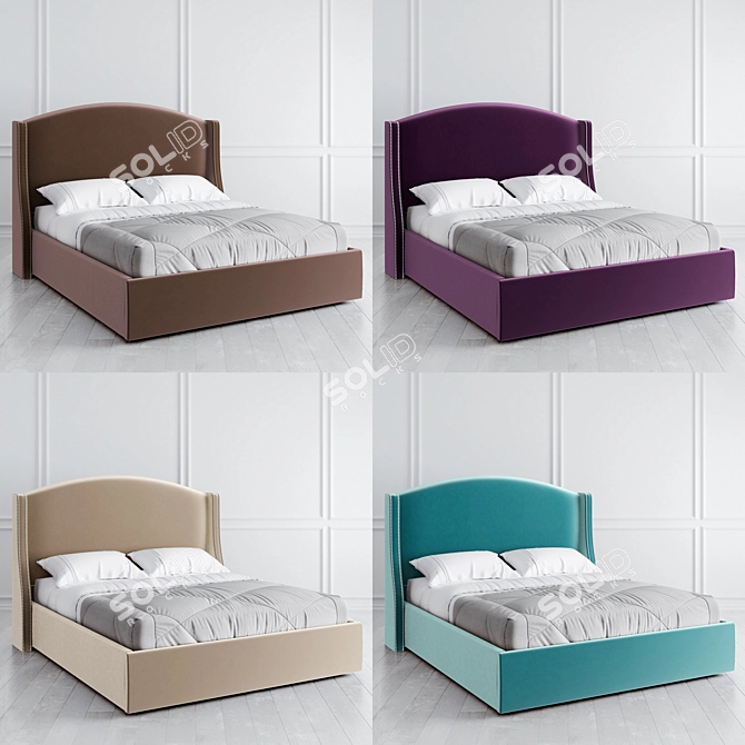 Vary Bed Collection Microweave Platform 3D model image 3