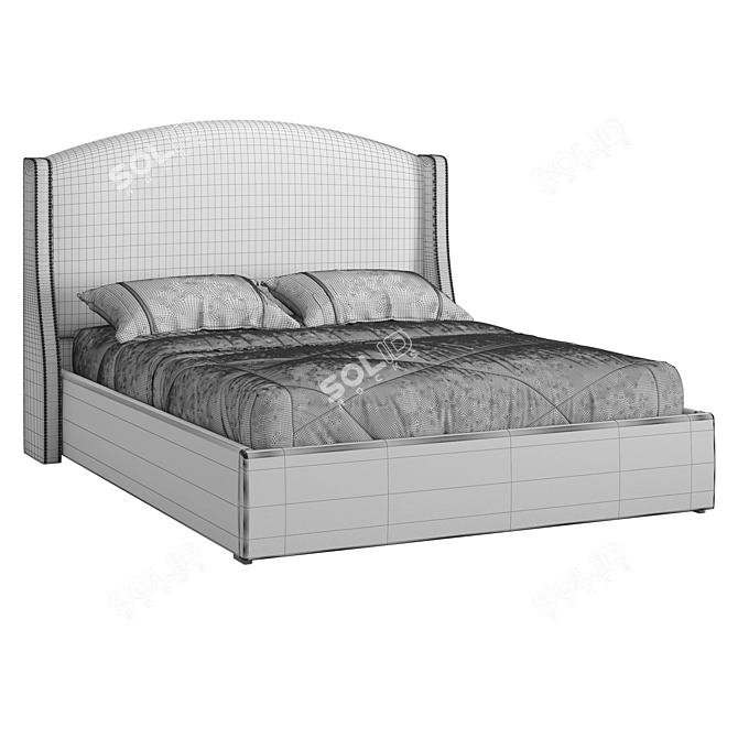Vary Bed Collection Microweave Platform 3D model image 4