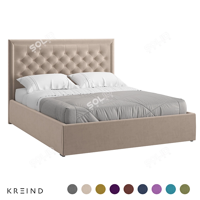 Vary Bed K02Y-B01 Collection 3D model image 1
