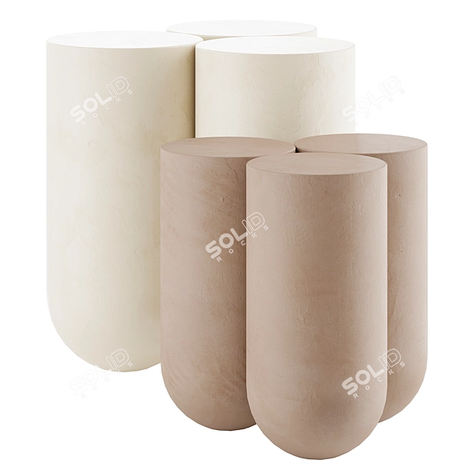 Lisa Allegra Moor Side Table 3D model image 2