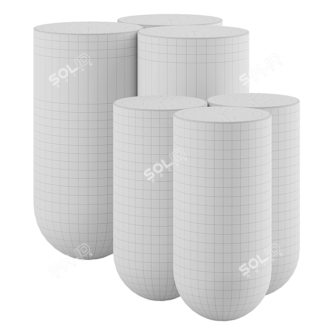 Lisa Allegra Moor Side Table 3D model image 3