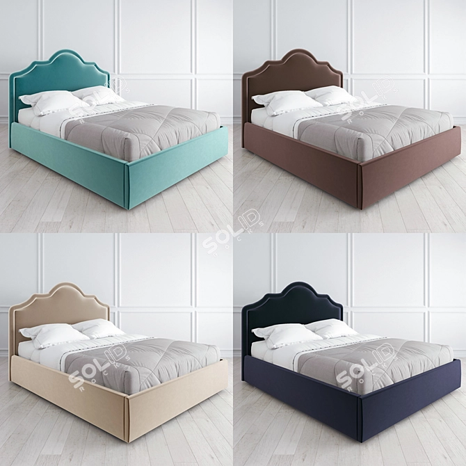Modern Vary Bed K05 3D model image 3
