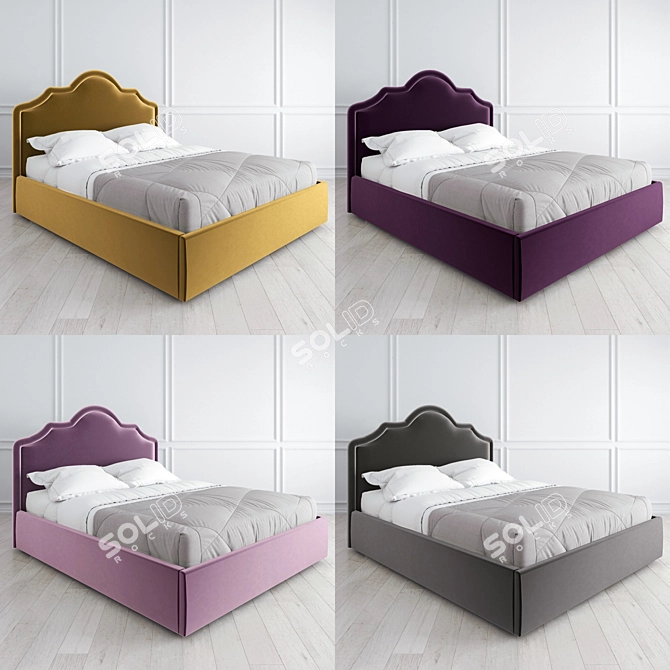 Modern Vary Bed K05 3D model image 4