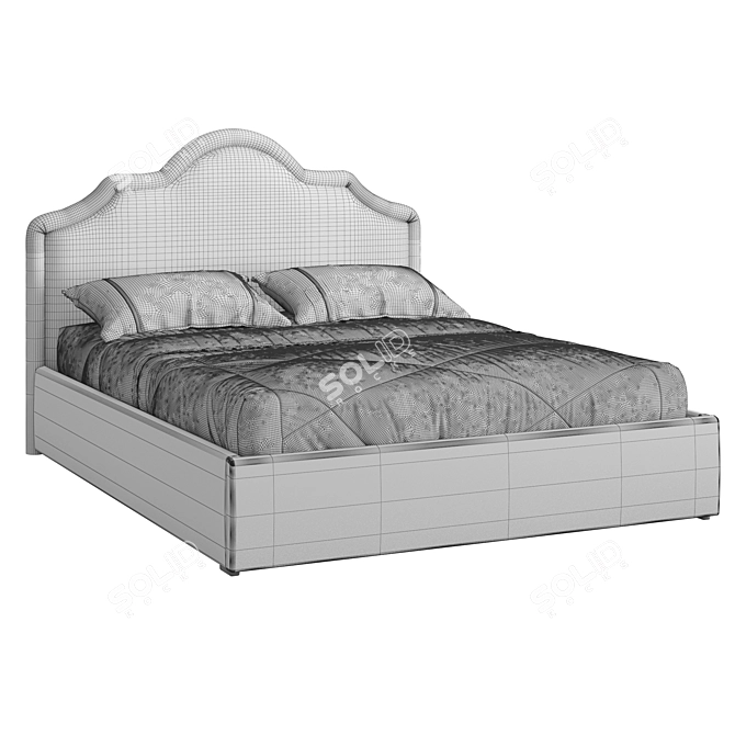 Modern Vary Bed K05 3D model image 5