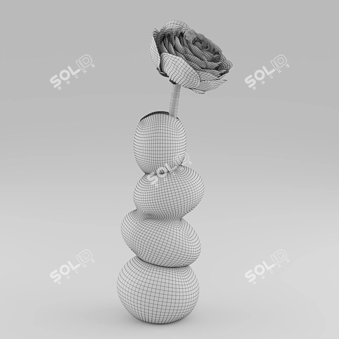 Creative Egg Shaped Flower Vase 3D model image 4