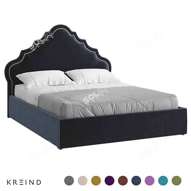Elegant Vary Bed Collection Piece 3D model image 1