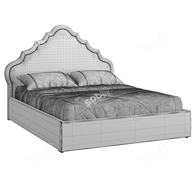 Elegant Vary Bed Collection Piece 3D model image 5
