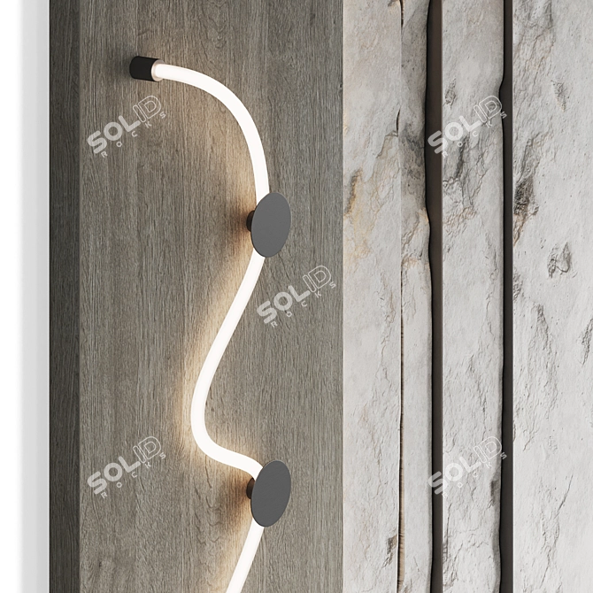  Stone Accent Wall Panel 3D model image 3