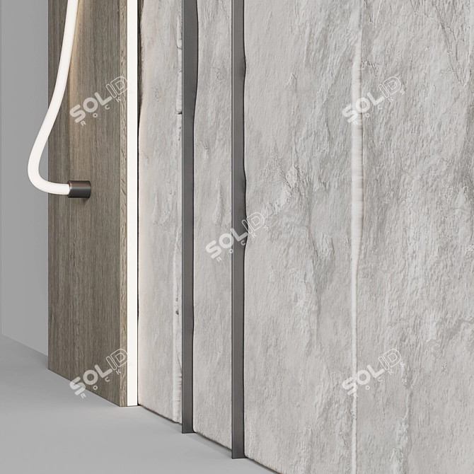  Stone Accent Wall Panel 3D model image 4