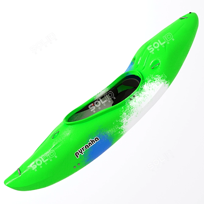 Title: Piranha Burn 3 M Kayak 3D model image 1