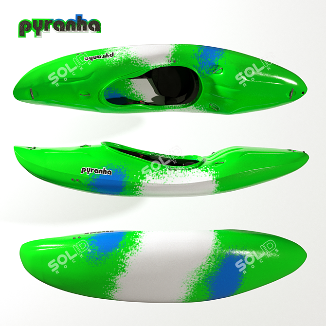 Title: Piranha Burn 3 M Kayak 3D model image 2