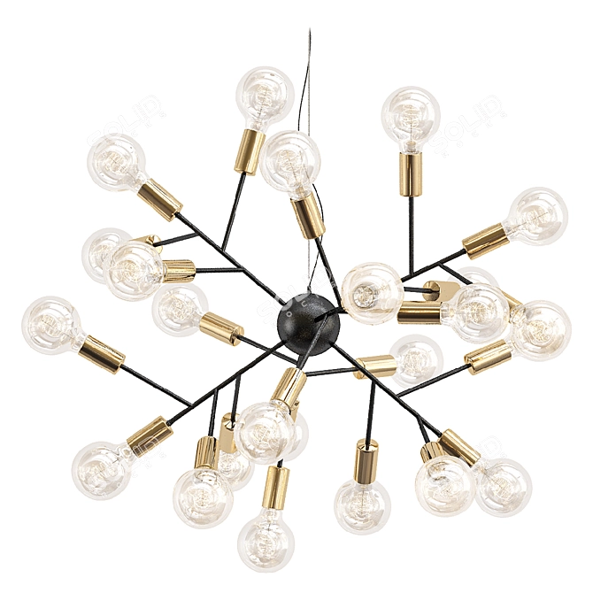 Modern Hero Ceiling Lamp 3D model image 1