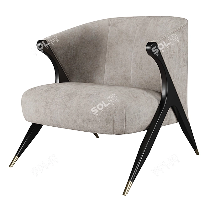 Eichholtz Pavone Accent Chair 3D model image 1