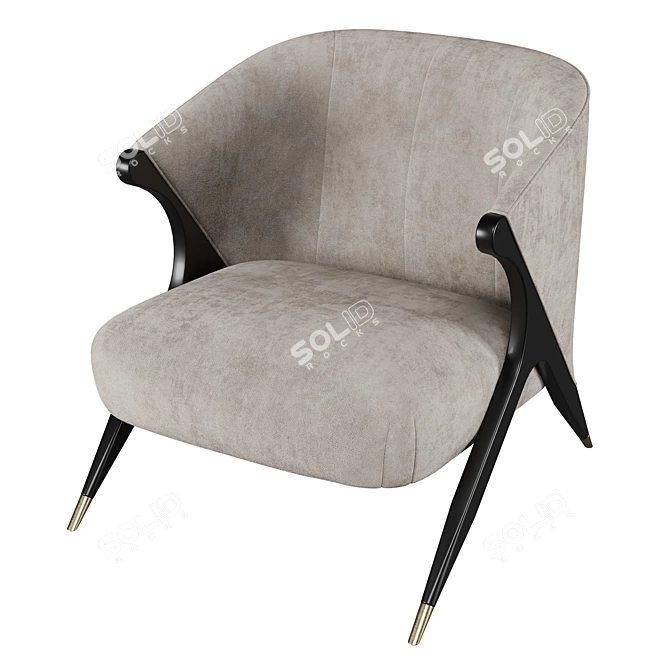 Eichholtz Pavone Accent Chair 3D model image 4