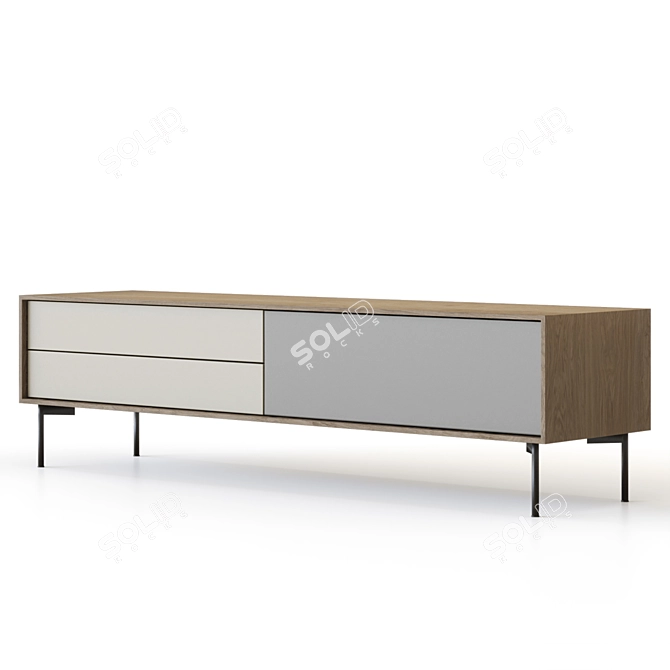 Borge TV Stand in 6 Colors 3D model image 1