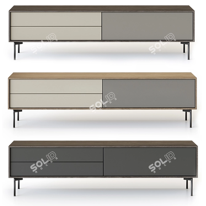 Borge TV Stand in 6 Colors 3D model image 4