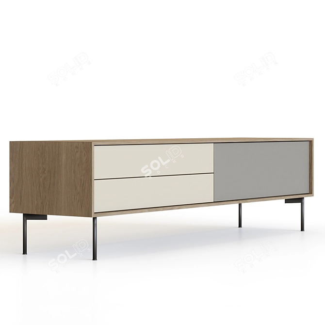 Borge TV Stand in 6 Colors 3D model image 5