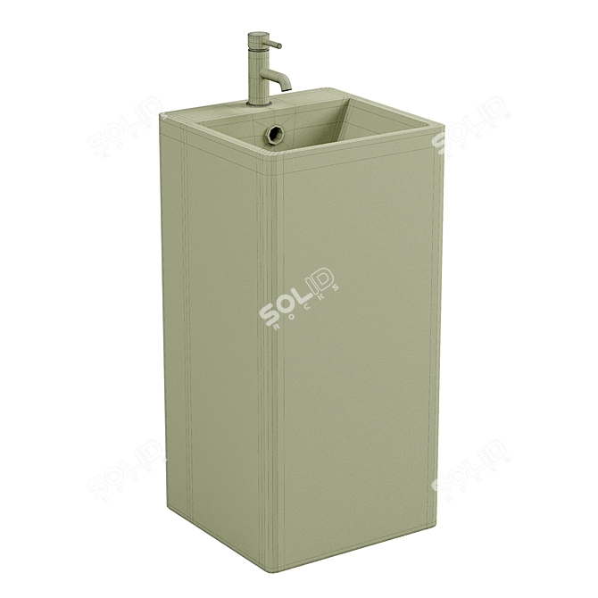 SantiLine SL-4005MB Basin 3D model image 2