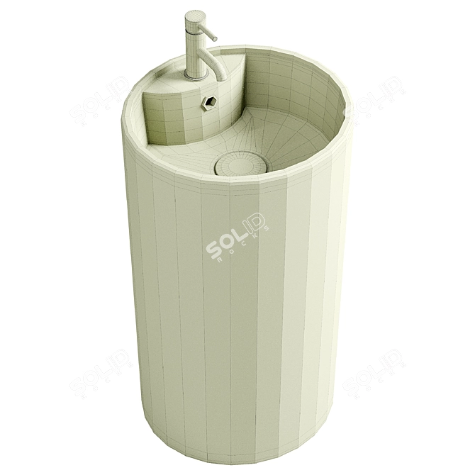 SantiLine SL-4003MB Matte Black Sink 3D model image 2