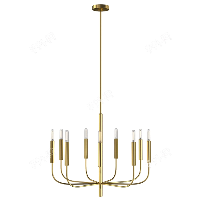 Feiss Brianna9 Chandelier Collection 3D model image 1