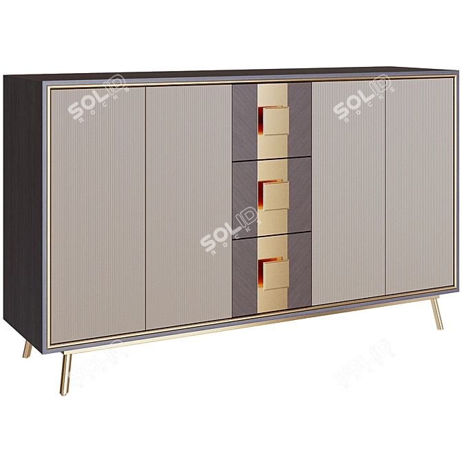 WeilaiConcept 150cm Sideboard Elegant 3D model image 2