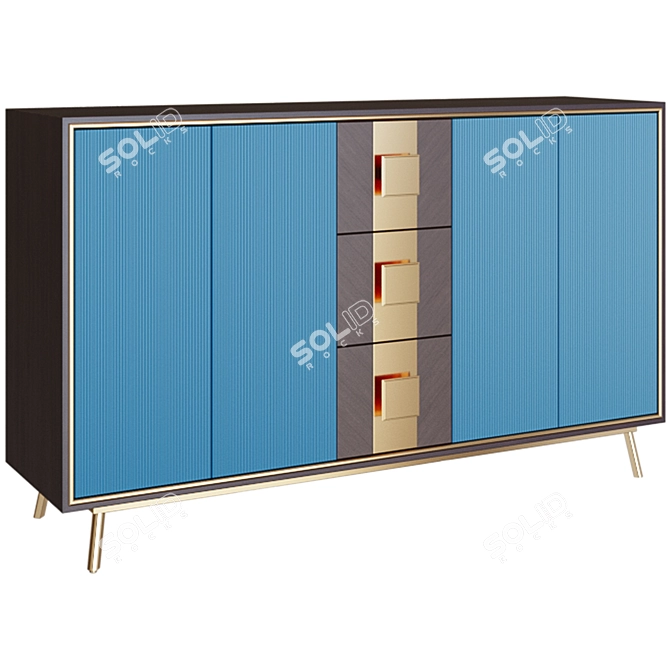 WeilaiConcept 150cm Sideboard Elegant 3D model image 3