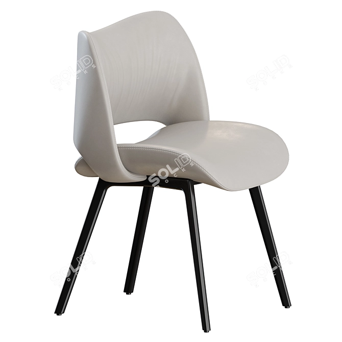 Elegant Poltrona Frau Chair Set 3D model image 6