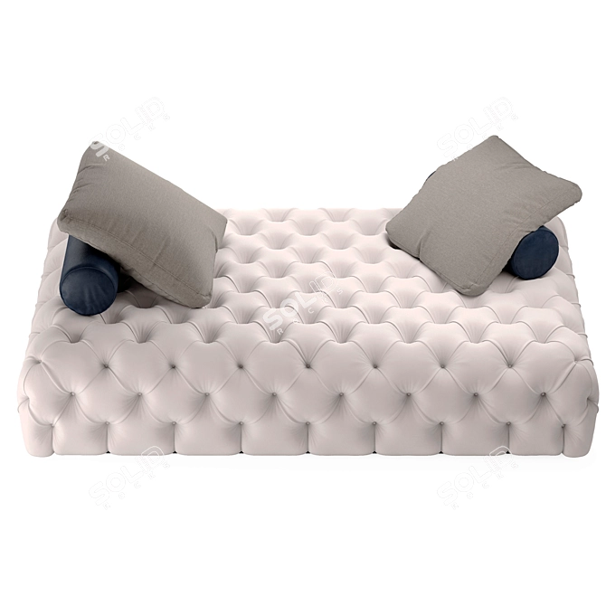 Modern Rollking Sofa: Luxurious Comfort 3D model image 2