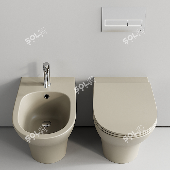  Aquatech Back to Wall Collection 3D model image 3