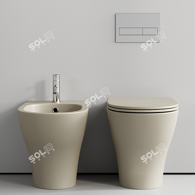  Aquatech Back to Wall Collection 3D model image 4