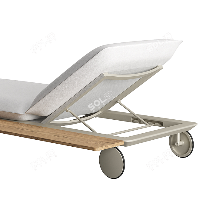 Senja Lounger with Teak Table 3D model image 3