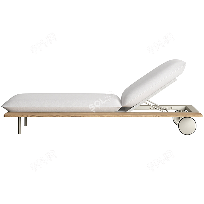 Senja Lounger with Teak Table 3D model image 4