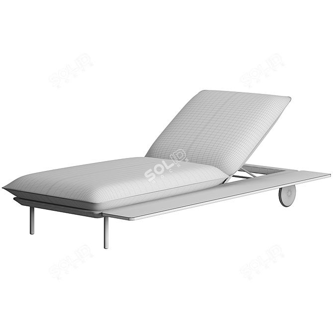 Senja Lounger with Teak Table 3D model image 5