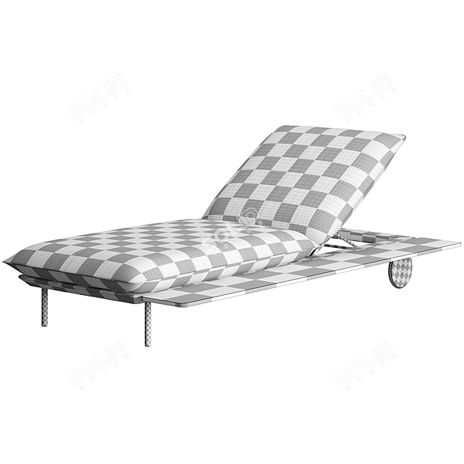 Senja Lounger with Teak Table 3D model image 6