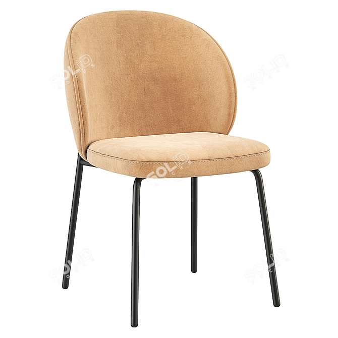 Modern Boconcept Princeton Dining Chair 3D model image 1
