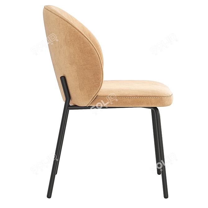Modern Boconcept Princeton Dining Chair 3D model image 3