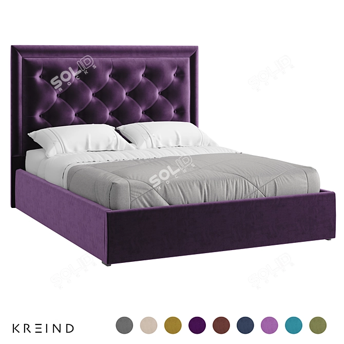 Vary Bed K20-B14 Sleep Set 3D model image 1