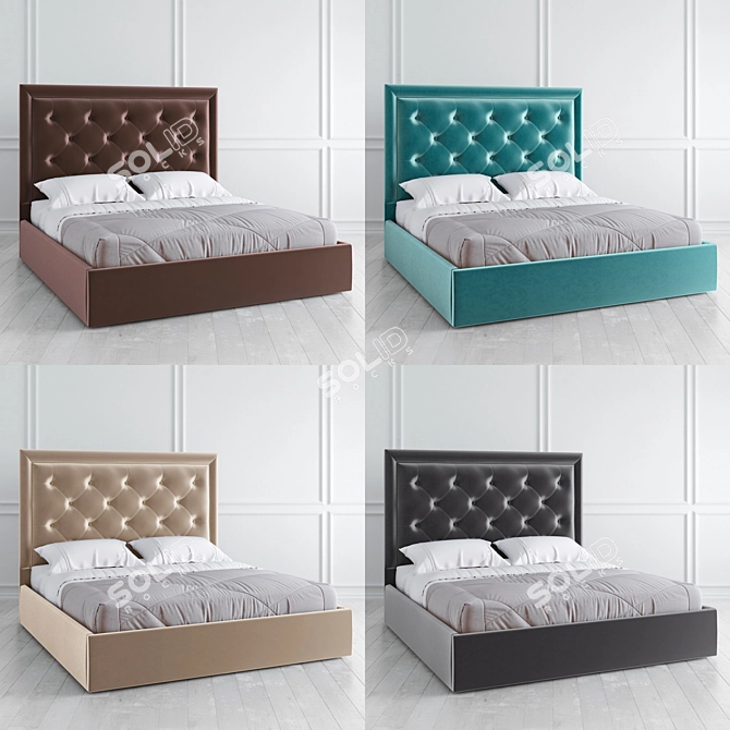 Vary Bed K20-B14 Sleep Set 3D model image 2