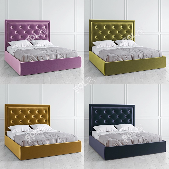 Vary Bed K20-B14 Sleep Set 3D model image 3