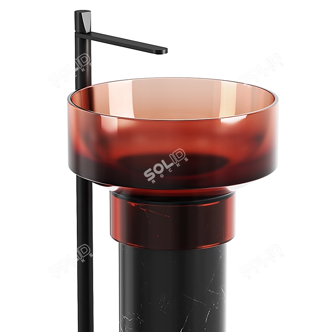 Multicolored Borghi Sinks Collection 3D model image 3