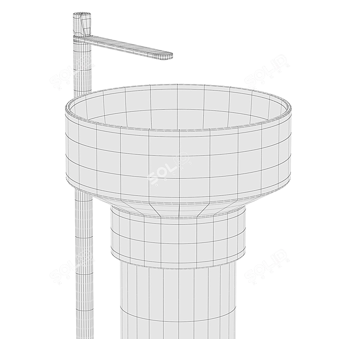 Multicolored Borghi Sinks Collection 3D model image 4